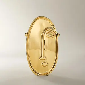 Z Gallerie Golden Eye Figurine, Home Ornament, Living Room Decorations, Shelf Decor for Home Supplies
