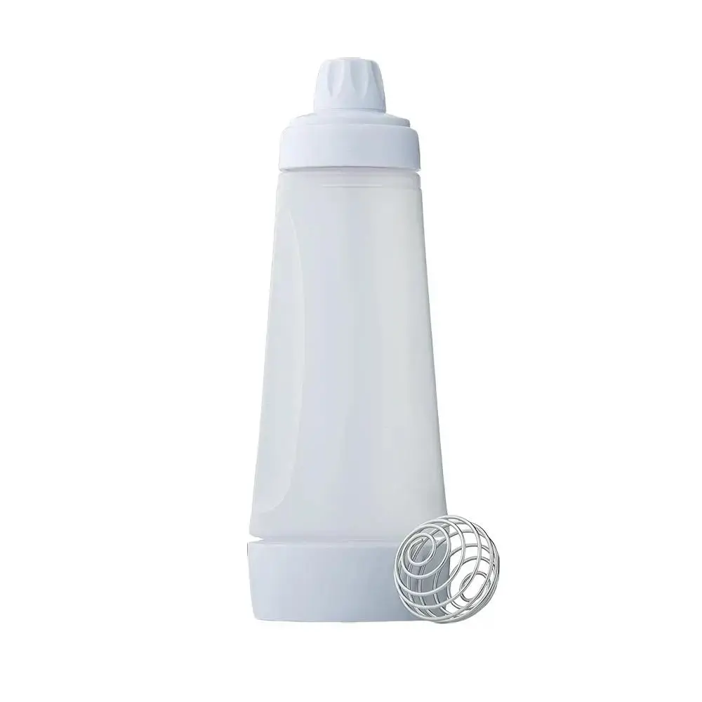 Ucraft Kitchen Pancake Batter Dispenser 2-in-1 Mixer Bottle with Stainless Steel Whisk Ball for Cupcakes Crepes & Muffins Durable Plastic Dishwasher Safe Easy Pour Design Bakeware