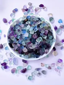 Natural Crystal Decorative Stone, 0.7-0.9cm 100g Natural Quartz Stone, Aquarium Gravel, Sea Glass Rock Sand for Fish Turtle Tank, Air Plant Decoration