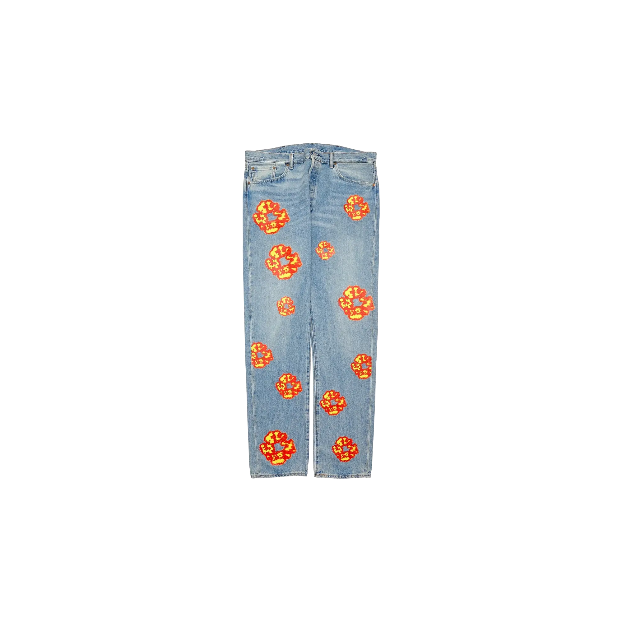 Offset Levi's 501 Cotton Wreath Jeans "Light Wash / Indigo / Multicolor" DT304
