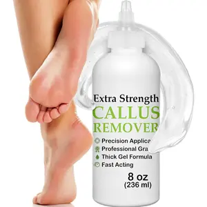 Callus Remover for Feet (Extra Strength 8 oz) Foot Callus Remover Gel, Spa Foot Care, Pedicure Tools for Feet Scrubber