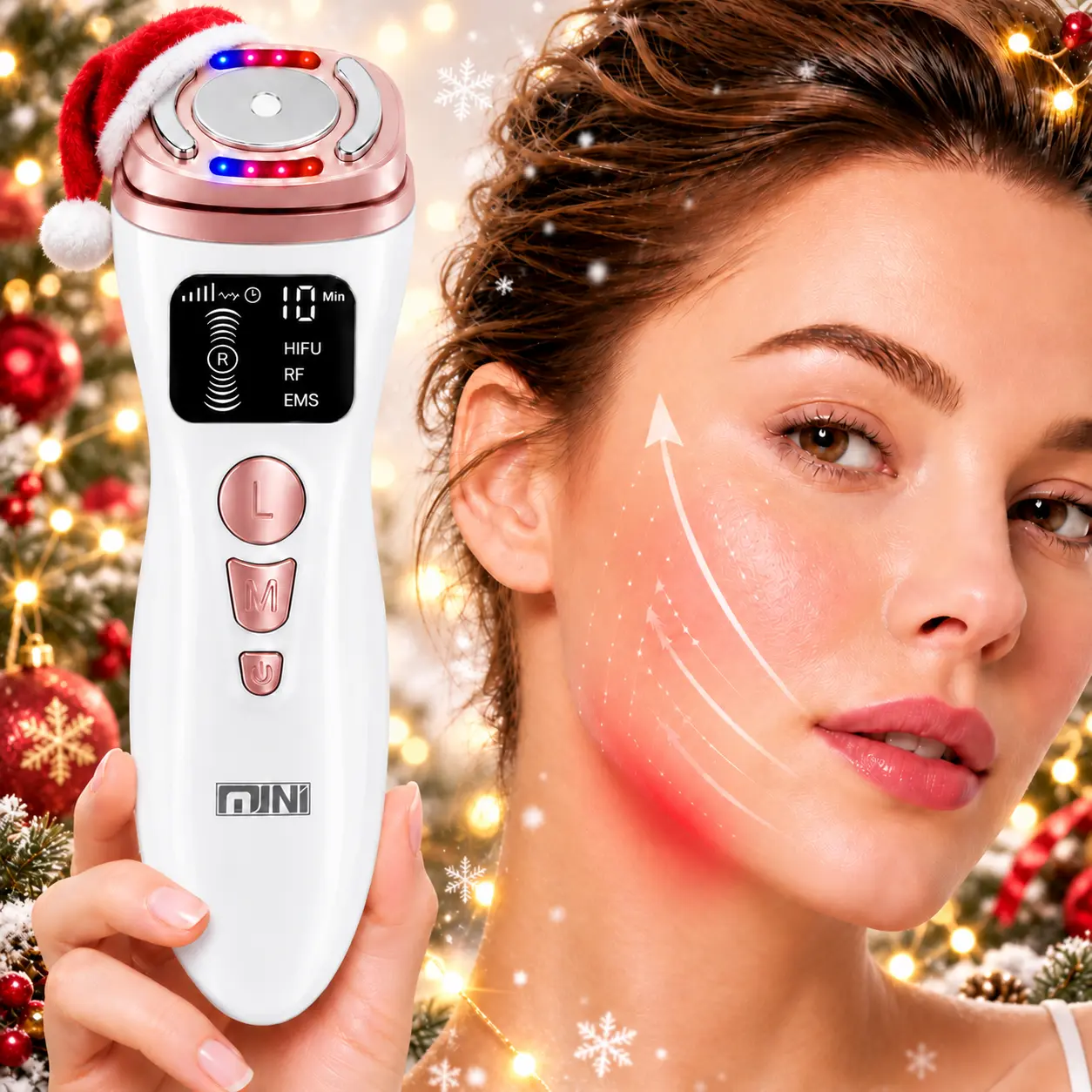 All-in-One Facial Beauty Device, 3-in-1 Facial Massager Beauty Device for Face and Neck, Summer Beauty Gift Ideas, Back to School, At-Home Skincare Facial Beauty Machine Facial Beauty Massagers personal care gadgets