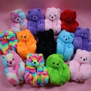 Holiday Teddy Slippers