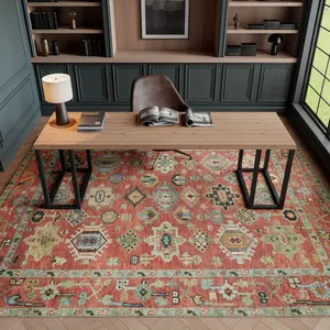 Nourison Vintage Washables Heirlooms Indoor Non-Slip Flatweave Rug, Antique-Inspired Classic Decorative Durable Area Rug, Antique-Inspired Area Rugs, Classic Area Rugs