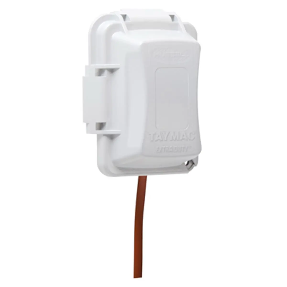 Raco 1-Gang Standard Outdoor Mountable Electrical Socket Cover, High Quality Polycarbonate Construction, Quick-Fit Keyhole Mounting System, Modern Aesthetic Accessory, Value-for-Money Electrical Socket Accessory, High Quality Construction