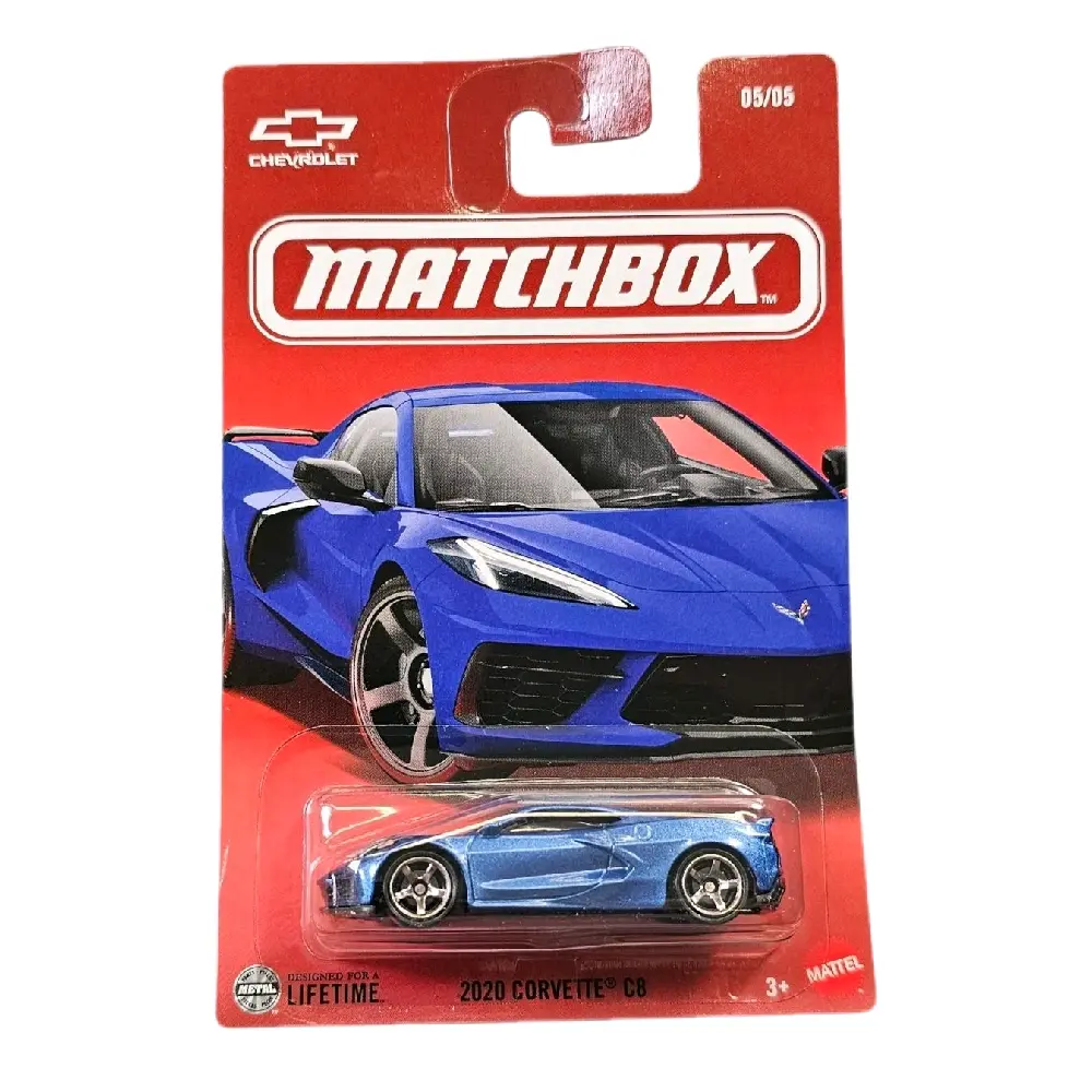 Matchbox 2020 Chevrolet Corvette C8 (Blue) – 1:64 Scale Die-Cast Model Car