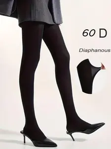 Women's High Stretch Pantyhose, Soft Comfortable Basic Stockings, Slightly Thick Semi-Transparent Tight Fit, Suitable for Ol and Indoor Dance Practice, Womenswear