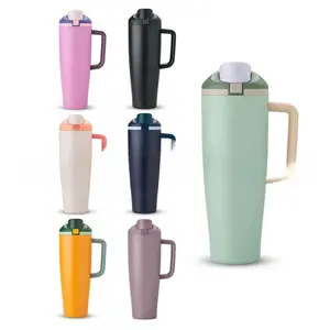 BingBacup 40 oz/30 oz Car Cup, 304 Stainless Steel Vacuum Insulated Tumbler, Large Capacity, Double Wall