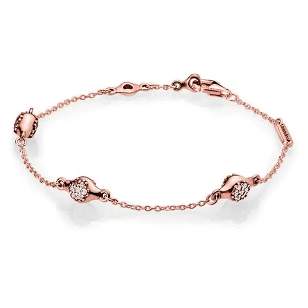 Pandora Pave Modern Love Pods Bracelet  - 587354CZ-17, Crystal, Adults, New Beginnings