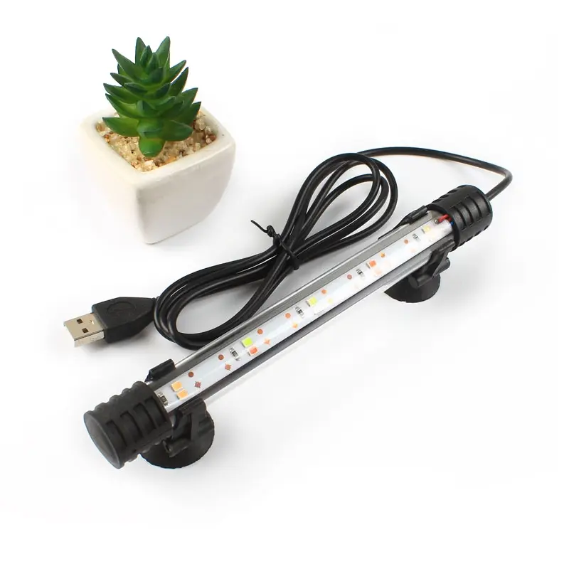 1PC 17-47cm USB Powered Aquarium Light, LED Waterproof Fish Tank Light, Underwater Lighting Submersible Lamp, Plant Grow Lamp, 110-240V