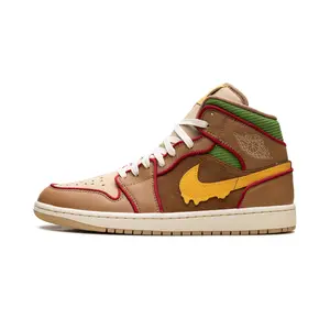 Jordan 1 Mid SE "Cheeseburger" IB7403 224