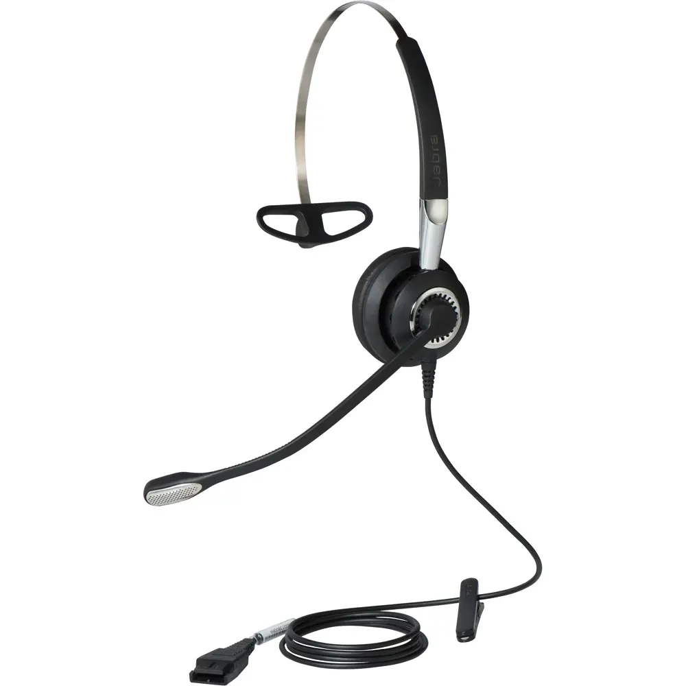 Jabra Biz 2400 II Mono 3-in-1 Advanced ANC Headphone - Acoustic Shock Protection, 360° Adjustable Freespin Design, Replaceable Ear Cushions, Extra Padding, Enhanced Audio Delivery, Improved Call Quality