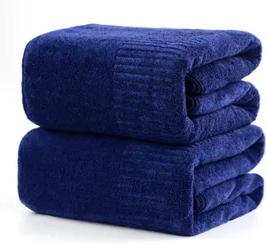 Bath Towels Super Soft Towels for Bathroom, Highly Absorbent Large Towels 35 x 63 Inches, Quick Dry Multipurpose Use for Fitness,Spa,Sports Towels,Yoga Towel, Navy Blue SEISSO Towel Sets Home Goods Pink