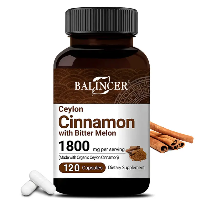 Balincer Organic Ceylon Cinnamon Health Supplement - Supports Bone and Heart Health 120 Capsules