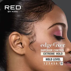 RED by KISS Edge Fixer Extreme Hold Hair Gel with Biotin B7, No Flaking or Residue