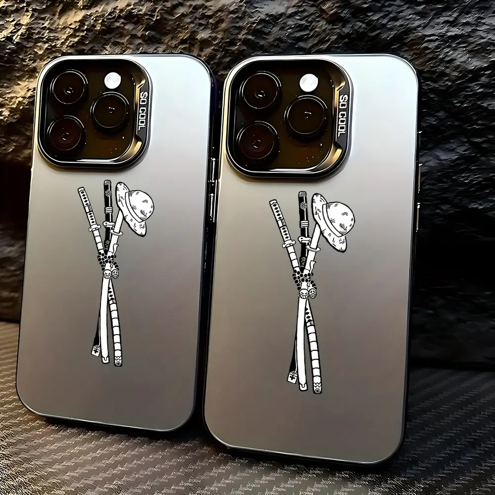 Anime Straw Hat Boy with His Sword Phone Case Compatible with for iphone Models 17, 16E, 16, 15, 14, 13, 12, 11 Mini, Pro, Max, Air, X, XR, XSMAX, 8, 7 Plus, Featuring a Matte Anti-Fall Back Cover.