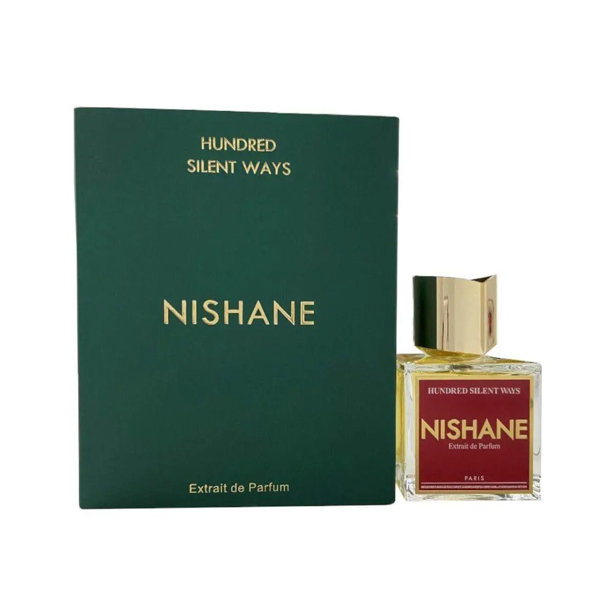 Nishane 100 Silent Ways Unisex Extrait De Parfum, 3.4 oz, Aromatic-Floral-Fruit-Based Refreshing Fragrance with Jasmine Core, Aromatic Unisex Fragrance, Floral Unisex Fragrance