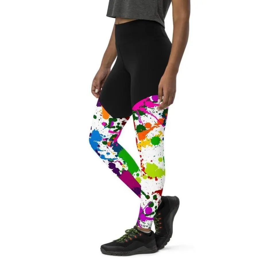 Color Splash Compression Leggings