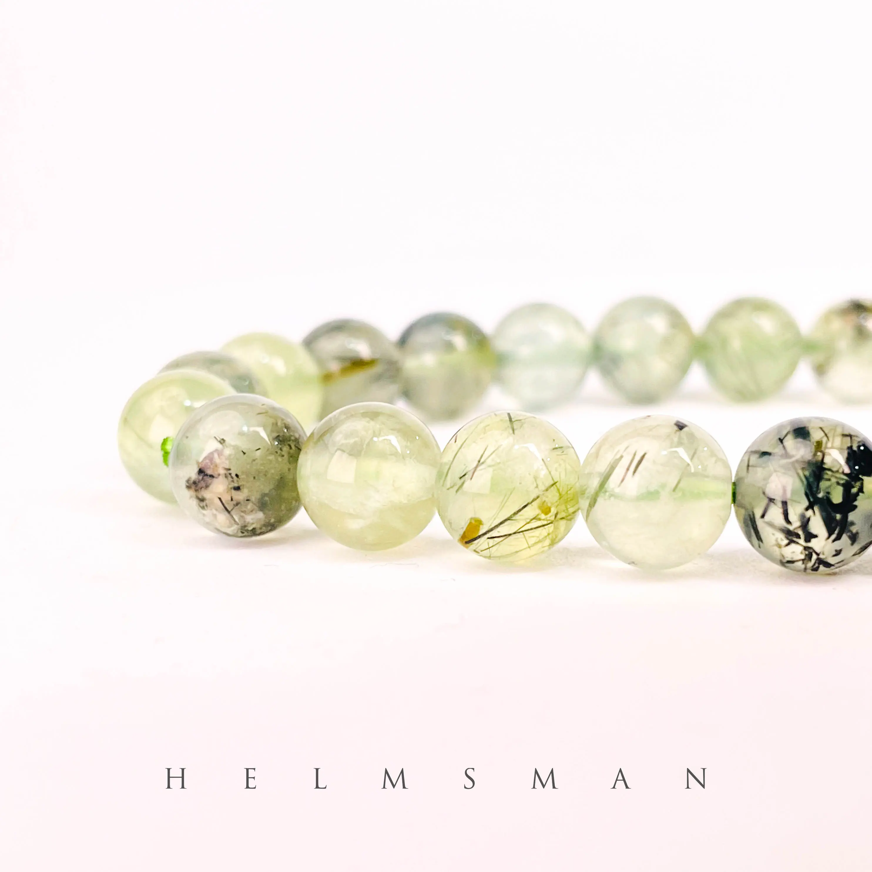 [Direct Buy] 1-Count Non-Natural Semi-Finished Crystal Prehnite Bracelet
