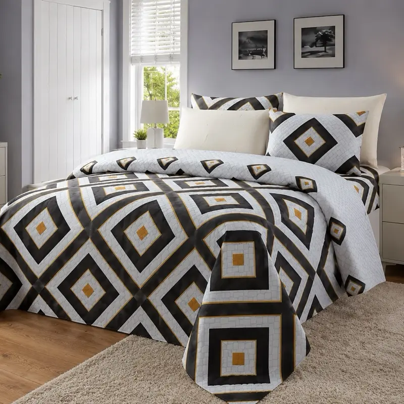 Hotel Bamboo Bedding Set Collection with Fitted Sheet