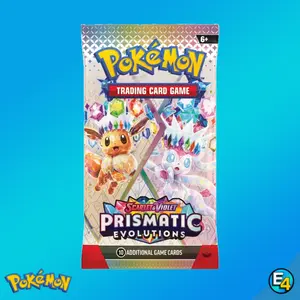 Pokemon Prismatic Evolutions Booster Pack Collectible Trading Cards