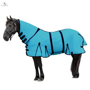 Resistance Durable Mesh Combo Fly Summer Sheet with Belly Guard and Combo Neck Cover