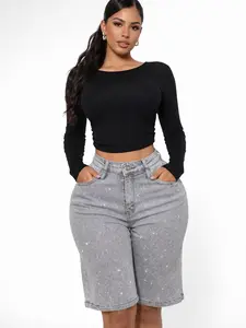 Diamond Dust Denim Shorts