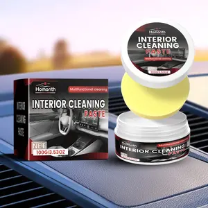 Car Interior Cleaning Paste Multifunctional Cleaning Car Seat Leather Surface Care Cream Clean Neat and Well Maintained Multi-Purpose Car Interior Cleaner