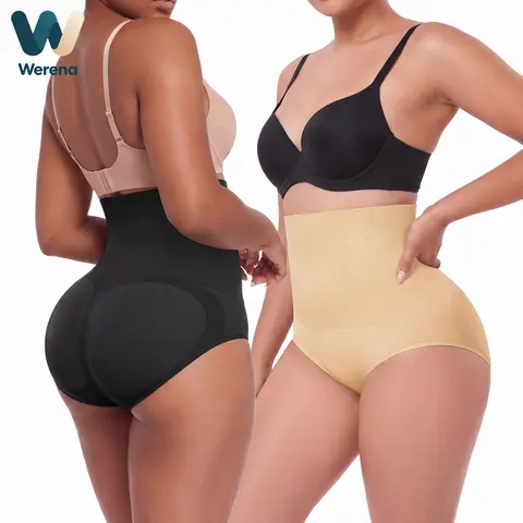 Werena Shapewear Panties for Women Tummy Control Body Shaper High Waisted No Roll Seamless Soft Breathable Shaping Underwear Daily Panties