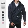 PROCLUB Men's Heavyweight Full Zipper Hoodie PRO CLUB Hooded Full Zip Jacket Casual Fleece Jackets Warm Hip Hop Harem Big and Tall