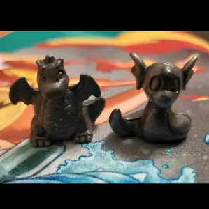 Vintage Japanese Imported Gashapon Dratini & Dragonite Moncolle Pokemon Tomy Metal Collection Figure lot