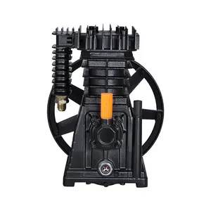 【Father's Day gift】VEVOR Air Compressor Pump Head, 3HP 5.8CFM @ 90PSI, Twin Cylinder Oil Lubricated Air Compressor Piston Pump Head, Single-Stage Aluminum Air Compressor Pump Replacement with Max.116PSI Pressure