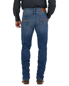 Wrangler Men's 20X 44Mwx Pepperstone Dark Wash Slim Straight Stretch Denim Jeans - 112367626