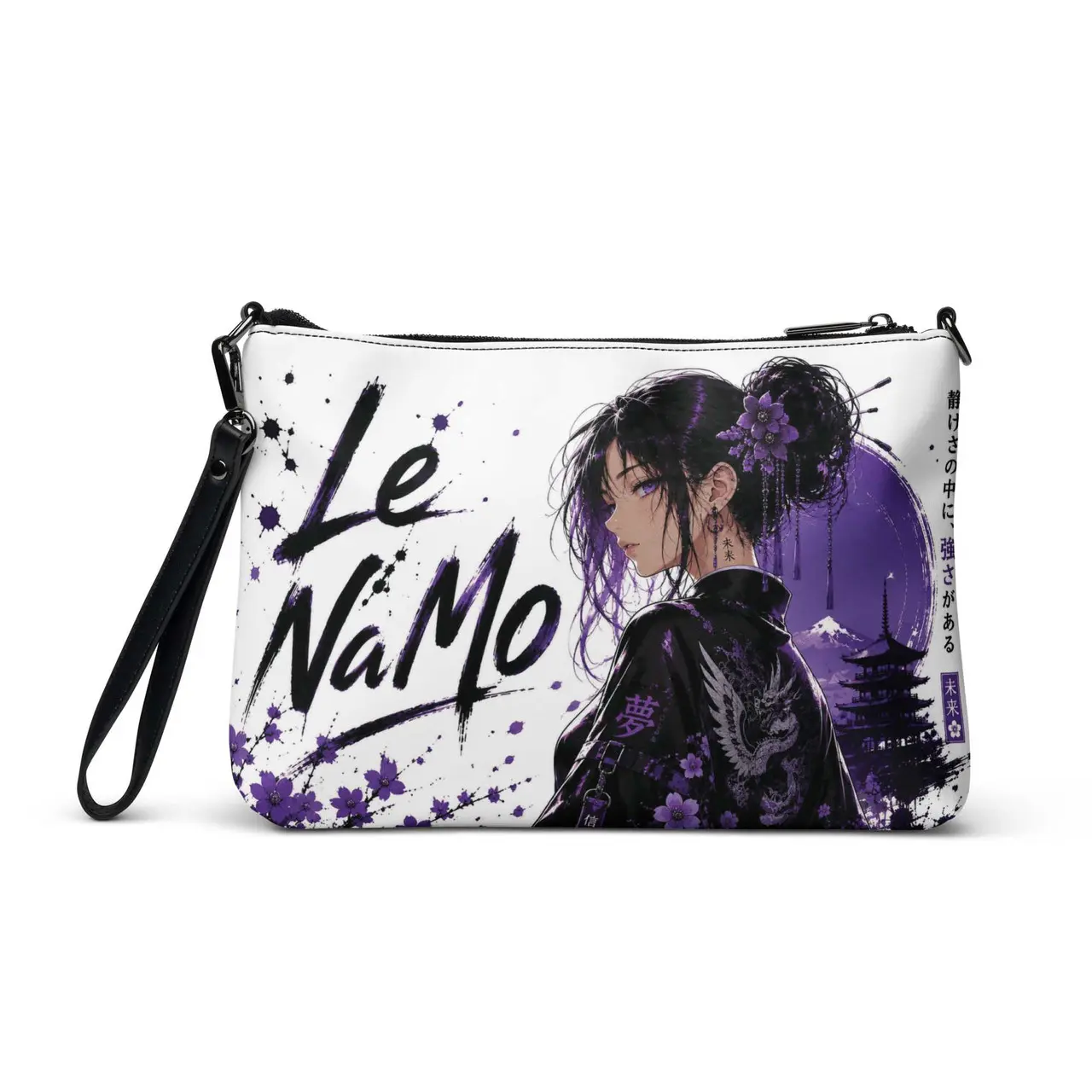 Le NaMo Violet Midnight Dynasty Crossbody Bag