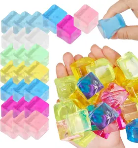 30pcs Ice Cube Sensory Toys 30 Pcs Squishy Fidget Stress Cube for Adults Kids Anxiety Stress Relief Hand Therapy Sensory Squishy Ball Classroom Prize Box Toys