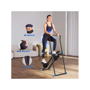 MERACH MERACH Vertical Climber, New Version Stair Stepper For Home Gym Exercise, Sliding Machine For Full-Body Workout, Compact Folding Cardio Exercise Climber With Adjustable Step Range, Handlebar & Pedals