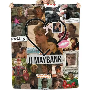 YHXSLY JJ Maybank Blanket,Ultra Soft Warm Cozy Plush Flannel Air Conditioning Blankets,Outer Banks Blanket Suitable for Sofa Bed Office Room Home Decor Gifts,Ship Next Day (40 x 60in)