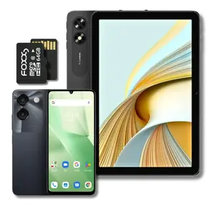 (New Year Bundle) Miro S67 5G Unlocked Smartphone + Foxx C10 Tablet + SD Card Android 14 Cellphone 6.75" Screen Microphones 10W Fast Charging Camera Audio Speaker 64GB Memory 13MP Rear 5MP Front sim toddler Dual Android Tablet with Case  Bluetooth Device