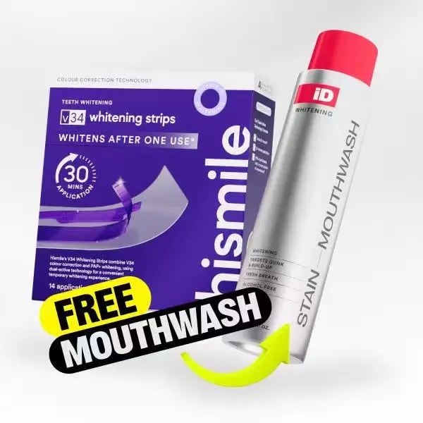 Starter Bundle, V34 Whitening Strips & iD Whitening Mouthwash, Save 50% Value Deal Starter Bundle, V34 Whitening Strips & iD Whitening Mouthwash, Save 50% Value Deal