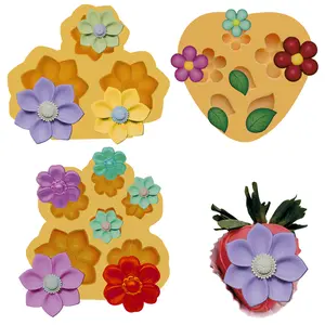 Flower fondant Molds Cake Decorating Molds Set Of 3