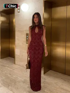 Elegant Lace Cheongsam Dress, Traditional Chinese Style, Perfect for Special Occasions, Women's Fashionable Clothing