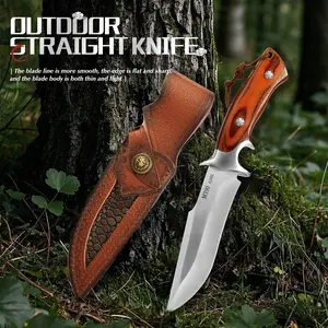 M390 stainless steel with wooden handle, includes a sheath and is part of a premium gift set. Versatile for cutting meat at restaurants and for outdoor camping. The perfect Father’s Day gift, and also an excellent present for men.