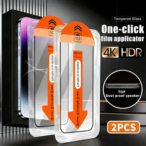 [2PCS]  Privacy/High Definition Screen Protector，for iPhone 17/16/15/14/13/12/11,  Headset Covered Fully Protection, electroplated oleophobic layer， Auto Dust-Elimination,9H scratch-resistant， One-Click Bubble-Free Installation