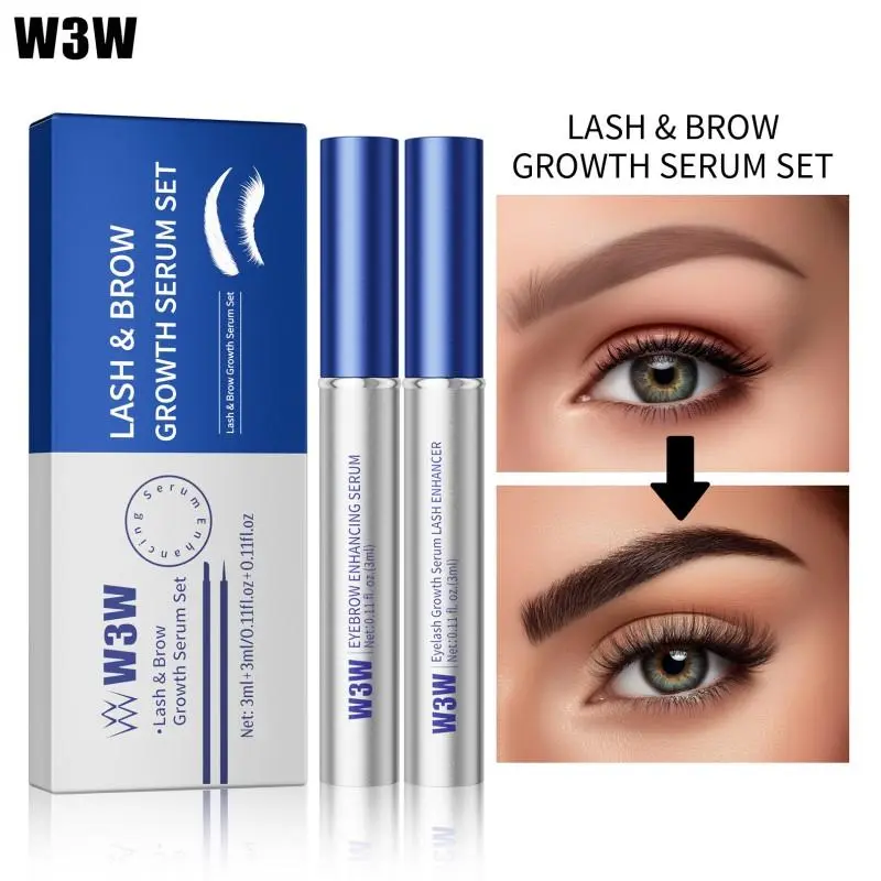 Eyelash & Eyebrow Serum, Nourishing Lash Care Formula, Non-Prostaglandin, Lightweight Beauty Serum for Fuller-Looking Lashes & Brows