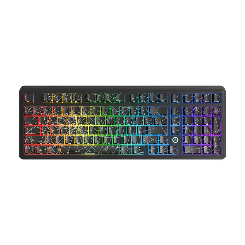 AJAZZ AK980 MAX wired mechanical keyboard  new Soldier King Magnetic switch large array Hifi version of e-sports dedicated axis body  low latency 8k return rate fast response  accuracy 0.001mm RGB DIY suitable for e-sports games and office