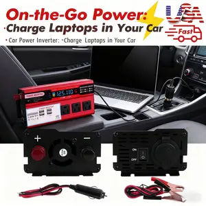 Car Power Inverter Ultra Safe ReliablePerformance Outdoor Home EmergencyPortable Fast Charging Durable Travel cars accessoriesAdapter