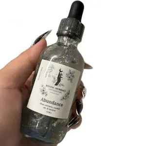 ABUNDANCE LUXE BODY INTENTION OIL - Infused w/ White Agate Crystals - Moisturizing Hydrating Intention Oil Body Care