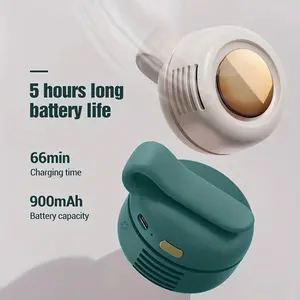 Whirlwind Leafless Fan With Portable Button Design USB Charging Silent Portable Mini Fan For Home And Outdoor Travel