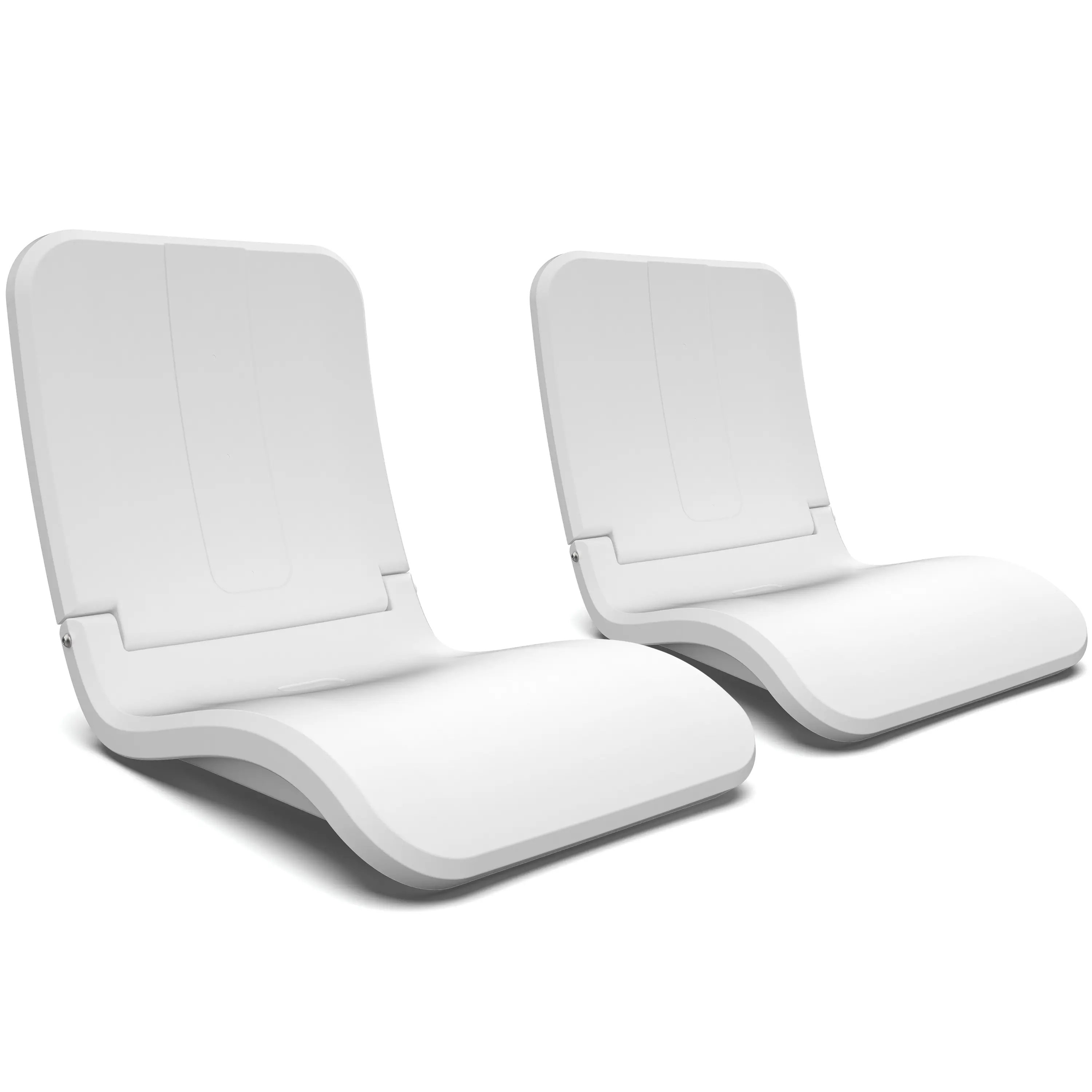 Coast Modern Portable Poolside Chair Set of 2 – Adult Foldable Flip Chair for Pool, Beach, Tailgating & Stadium – Durable Plastic