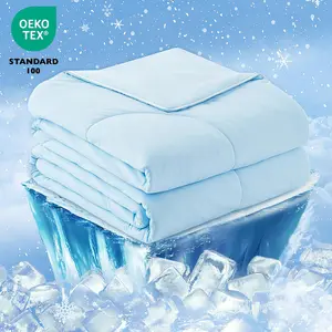 ROSEKIND Cooling Blanket for Hot Sleepers, Lightweight Breathable Summer Blanket with Double-Sided Cooling Fabric, Silky Soft & Durable, Cooling Comforter for Bed, Sofa, Couch, Camping & Office, OEKO-TEX Certified Gift for Summer